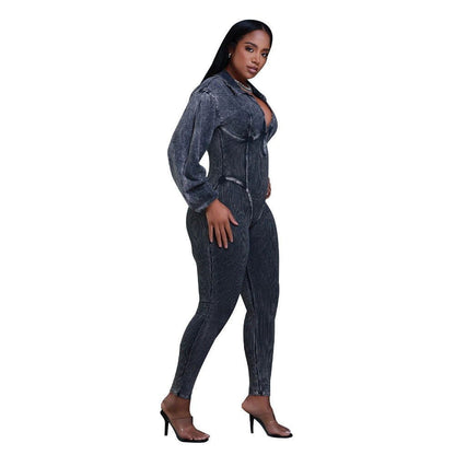 LovelyRLovely LovelyRLovely Women's V-neck Gigot Sleev LovelyRLovely Women's V-neck Gigot Sleeve Jumpsuit