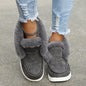 LovelyRLovely LovelyRLovely Women's Warm Plush Fur Ank Grey / Size35 LovelyRLovely Women's Warm Plush Fur Ankle Boots