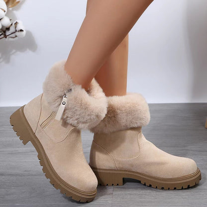 LovelyRLovely LovelyRLovely Women's Warm Plush Winter Beige / Size36 LovelyRLovely Women's Warm Plush Winter Boots