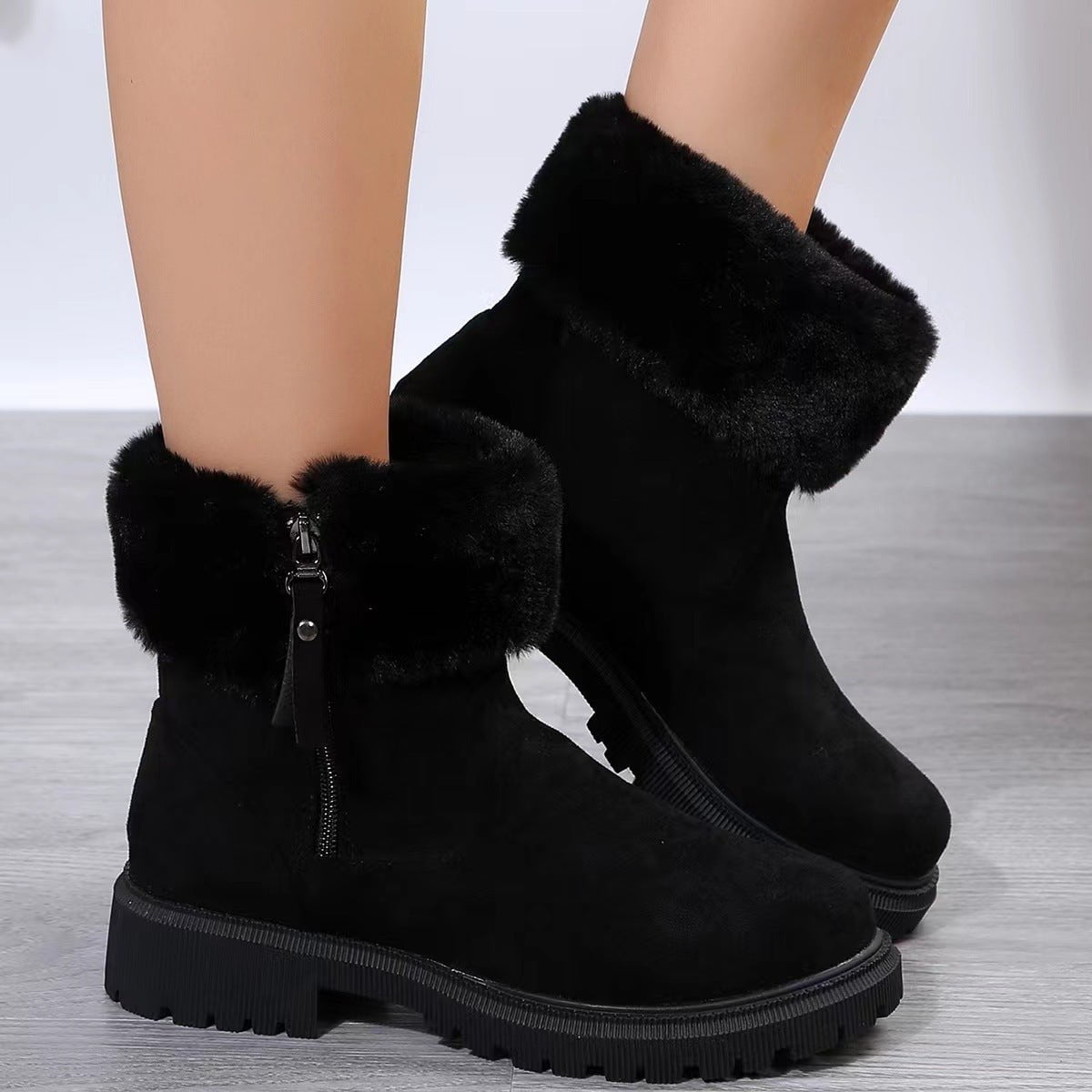 LovelyRLovely LovelyRLovely Women's Warm Plush Winter Black / Size36 LovelyRLovely Women's Warm Plush Winter Boots