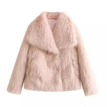 LovelyRLovely LovelyRLovely Women's Winter Plush Coat Pink / L LovelyRLovely Women's Winter Plush Coat