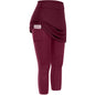 LovelyRLovely LovelyRLovely Women's Yoga Skirt Legging Wine red / L LovelyRLovely Women's Yoga Skirt Leggings With Pockets