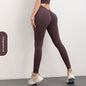 LovelyRLovely LovelyRLovely Women V-shaped Yoga Pants Garnet Red / L LovelyRLovely Women V-shaped Yoga Pants