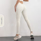 LovelyRLovely LovelyRLovely Women V-shaped Yoga Pants Light Ivory / L LovelyRLovely Women V-shaped Yoga Pants