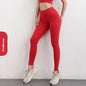 LovelyRLovely LovelyRLovely Women V-shaped Yoga Pants Red / L LovelyRLovely Women V-shaped Yoga Pants