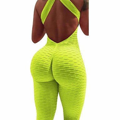 LovelyRLovely LovelyRLovely Yoga gym Jumpsuit Yellow / L LovelyRLovely Yoga gym Jumpsuit