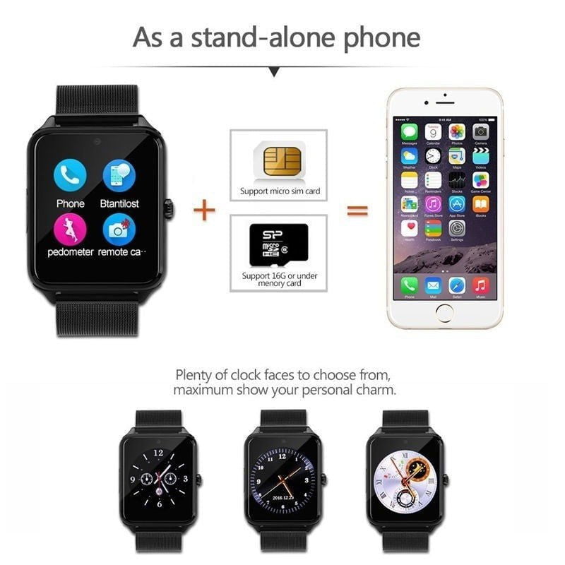 LovelyRLovely LovelyRLovely Z60 Bluetooth Smart Watch LovelyRLovely Z60 Bluetooth Smart Watch With Card