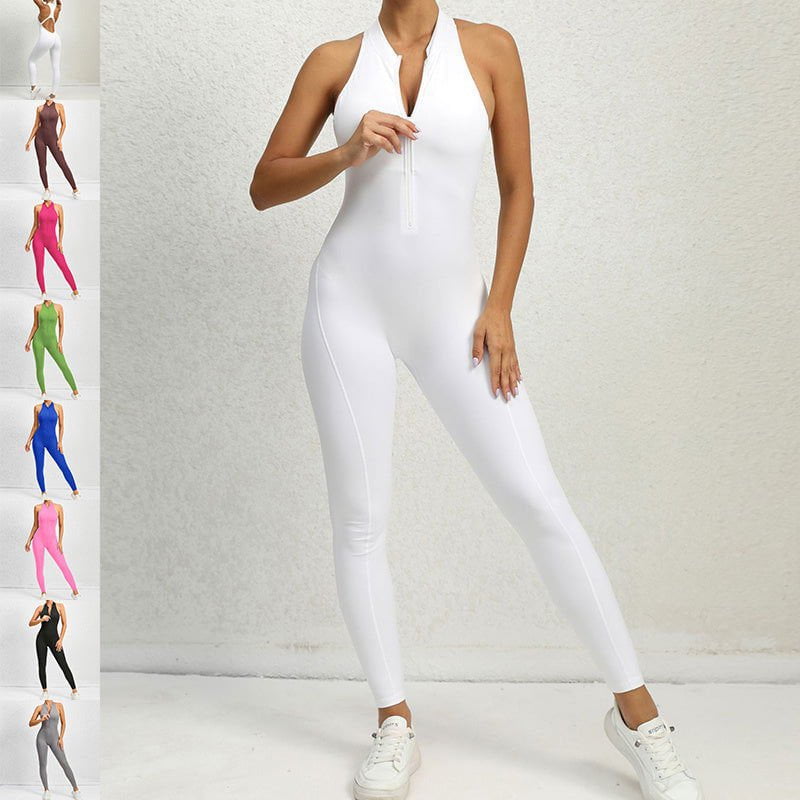 LovelyRLovely LovelyRLovely Zippered Yoga Jumpsuit LovelyRLovely Zippered Yoga Jumpsuit