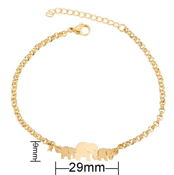 LovelyRLovely LovelyRLovey Gold Color Charms Bracele Bracelet gold LovelyRLovey Gold Color Charms Bracelet