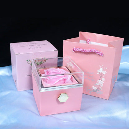 LovelyRLovely LoveyRLovely Rotating Soap Flower Rose G Pink LoveyRLovely Rotating Soap Flower Rose Gift Box