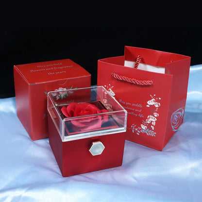 LovelyRLovely LoveyRLovely Rotating Soap Flower Rose G Red LoveyRLovely Rotating Soap Flower Rose Gift Box