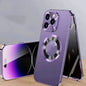 LovelyRLovely Magnetic Cell Phone Case With Anti-peep Purple / IPhone12 LovelyRLovely Magnetic Cell Phone Case With Anti-peep Metal Clip Leakage Tag