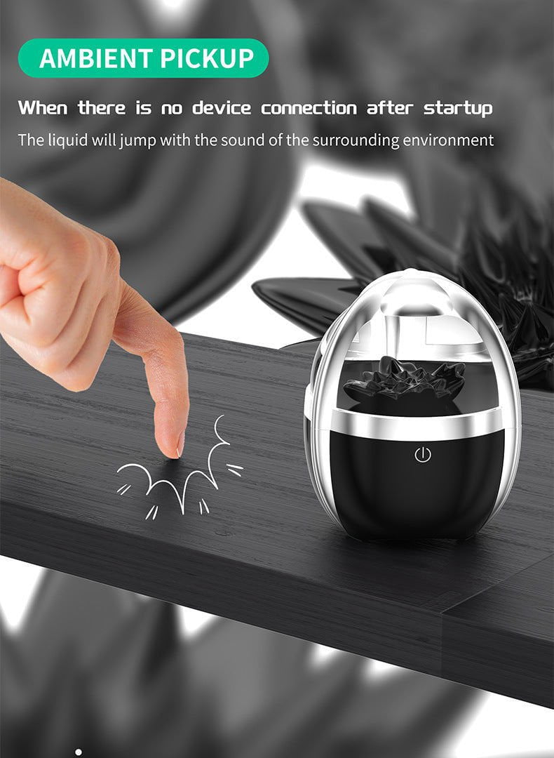 LovelyRLovely Magnetic Fluid Bluetooth Audio Smart Wir Silver Black / USB LovelyRLovely Magnetic Fluid Bluetooth Audio Smart Wireless