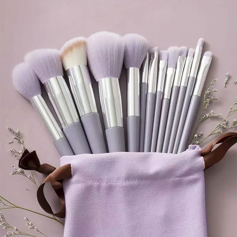 LovelyRLovely makeup brush 13pcs purple bag LovelyRLovely Professional Makeup Brushes Set