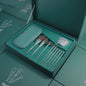 LovelyRLovely Makeup Set Brush Eye Shadow Brush Founda Gift box version green LovelyRLovely Full Set Eye Shadow-Foundation Makeup Brush Set