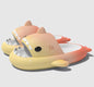 LovelyRLovely Milk yellow orange / 36or37 LovelyRLovely Gradient 4cm Thick Bottom Shark Slippers