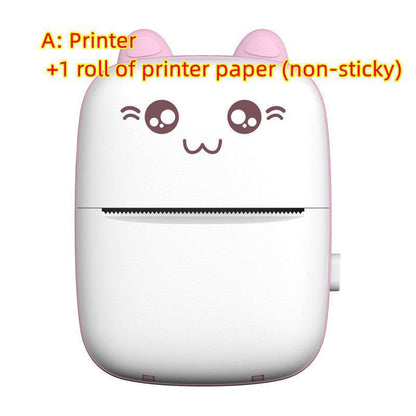 LovelyRLovely Mini Label Printer Student Pocket Portab Pink / A LovelyRLovely Pocket Mini Portable Bluetooth Printer