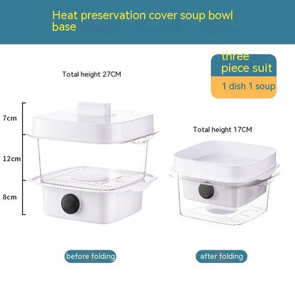 LovelyRLovely Multi-layer Transparent Stack Cooking Ho A / White LovelyRLovely Multi-layer Transparent Stack Cooking Hood Steamer