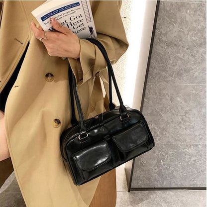 LovelyRLovely Multi-pocket Design Shoulder Bag Fashion LovelyRLovely Versatile Square Multi-pocket Design Shoulder Bag