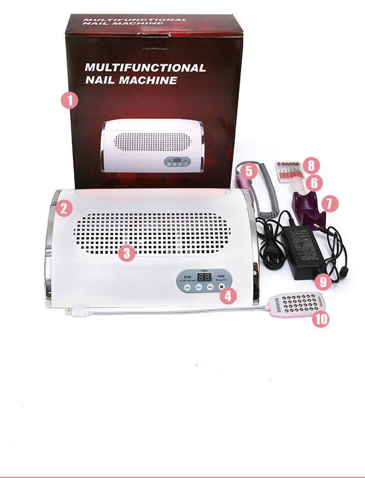 LovelyRLovely Nail Device Phototherapy Machine Nail La White / AU LovelyRLovely Phototherapy Nail Lamp Machine