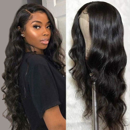 LovelyRLovely Natural Wig Real Hair Before Lace Black Black / 10inch LovelyRLovely Natural Human Hair Wig