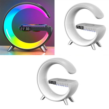 LovelyRLovely New Intelligent G Shaped LED Bluetooth S Black1pcs and White2pcs / US LovelyRLovely G-Shaped LED Bluetooth Speaker Charger