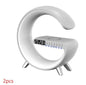 LovelyRLovely New Intelligent G Shaped LED Bluetooth S White 2pcs / EU LovelyRLovely G-Shaped LED Bluetooth Speaker Charger