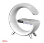 LovelyRLovely New Intelligent G Shaped LED Bluetooth S White 3pcs / EU LovelyRLovely G-Shaped LED Bluetooth Speaker Charger