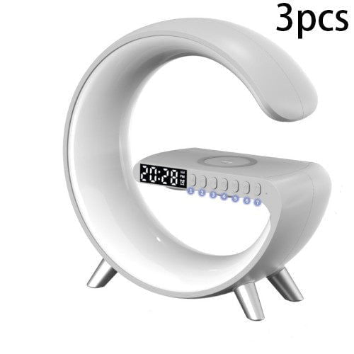 LovelyRLovely New Intelligent G Shaped LED Bluetooth S White 3pcs / US LovelyRLovely G-Shaped LED Bluetooth Speaker Charger