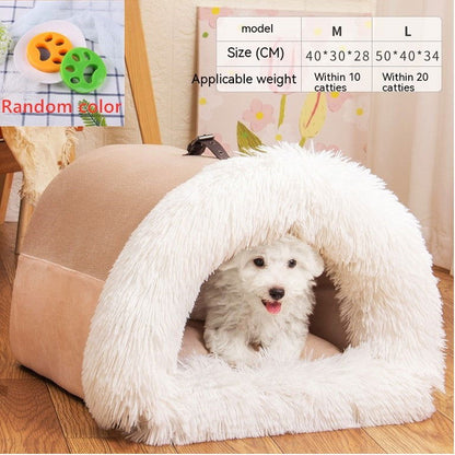 LovelyRLovely New Splice Portable Pet Nest Brown with stickers / L LovelyRLovely Portable Cosy Pet Nest