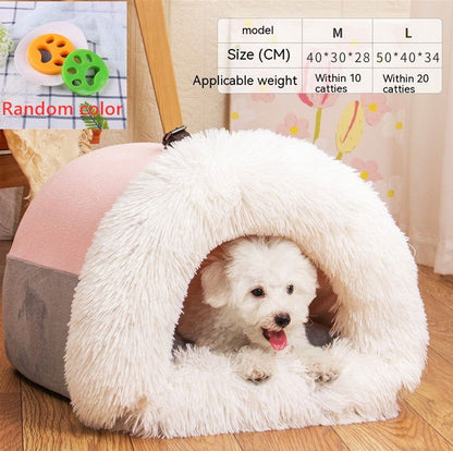 LovelyRLovely New Splice Portable Pet Nest Pink with stickers / L LovelyRLovely Portable Cosy Pet Nest