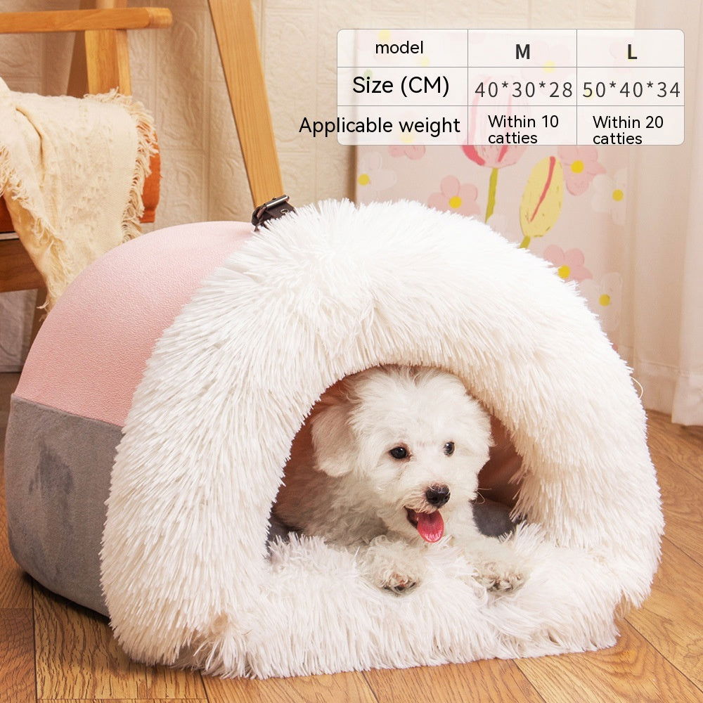 LovelyRLovely New Splice Portable Pet Nest Splicing Portable Pink / L LovelyRLovely Portable Cosy Pet Nest