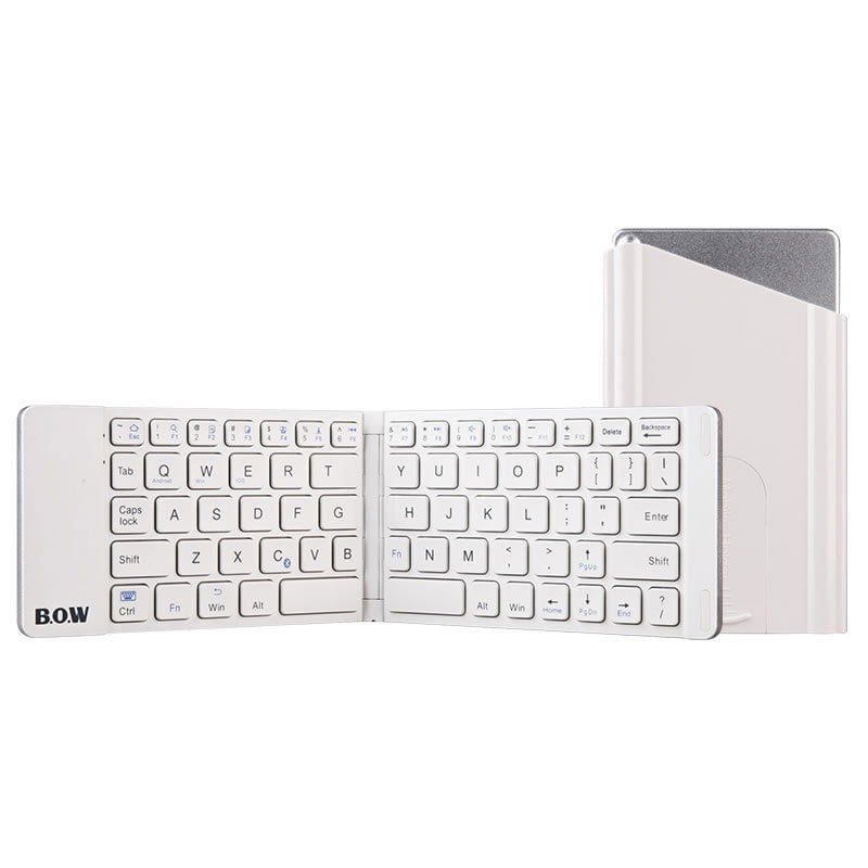 LovelyRLovely New Style Folding Bluetooth Keyboard And Elegant white / USB LovelyRLovely New Style Folding Bluetooth Keyboard And Mouse Set