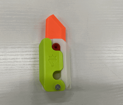 LovelyRLovely Orange white green LovelyRLovely 3D Printing Gravity Cub Small Radish Knife  Model