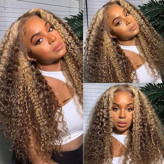 LovelyRLovely Piano Inter-color Highlight Curly Lace W LovelyRLovely Piano Inter-color Highlight Curly Lace Wig