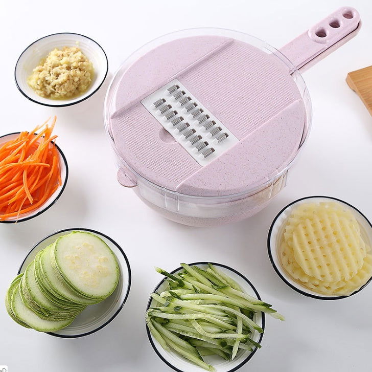 LovelyRLovely Pink / 1pc LovelyRLovely 8 In 1 Mandoline  Vegetable Slicer