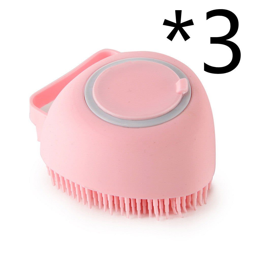 LovelyRLovely Pink 3PC / Heartshaped LovelyRLovely Dog Bath Brush