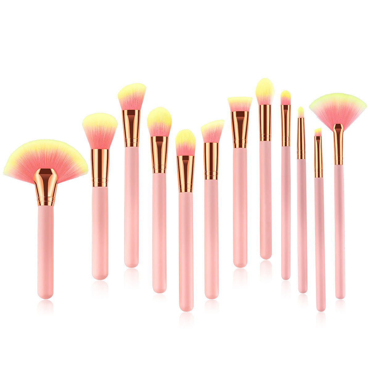 LovelyRLovely Pink LovelyRLovely 12pcs Beauty Makeup Brushes