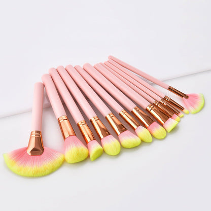 LovelyRLovely Pink LovelyRLovely 12pcs Beauty Makeup Brushes