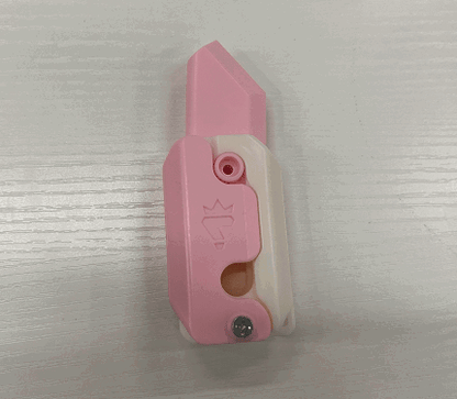 LovelyRLovely Pink white LovelyRLovely 3D Printing Gravity Cub Small Radish Knife  Model