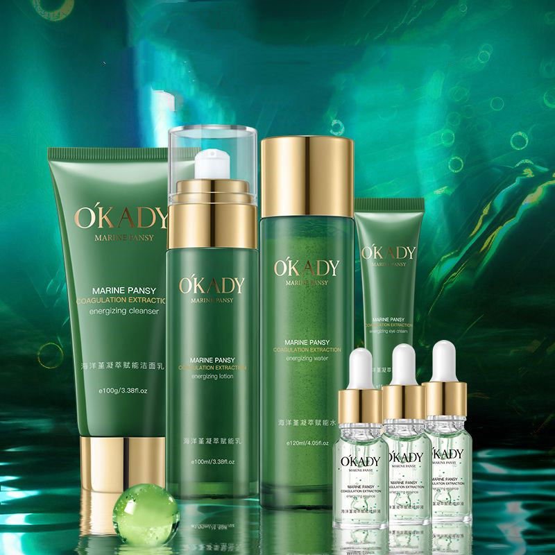 LovelyRLovely Plant Skin Care Product Set Water Lotion Nine piece set LovelyRLovely Plant Skin Care Product Set Water Lotion Moisturizing Full Set Of Cosmetics