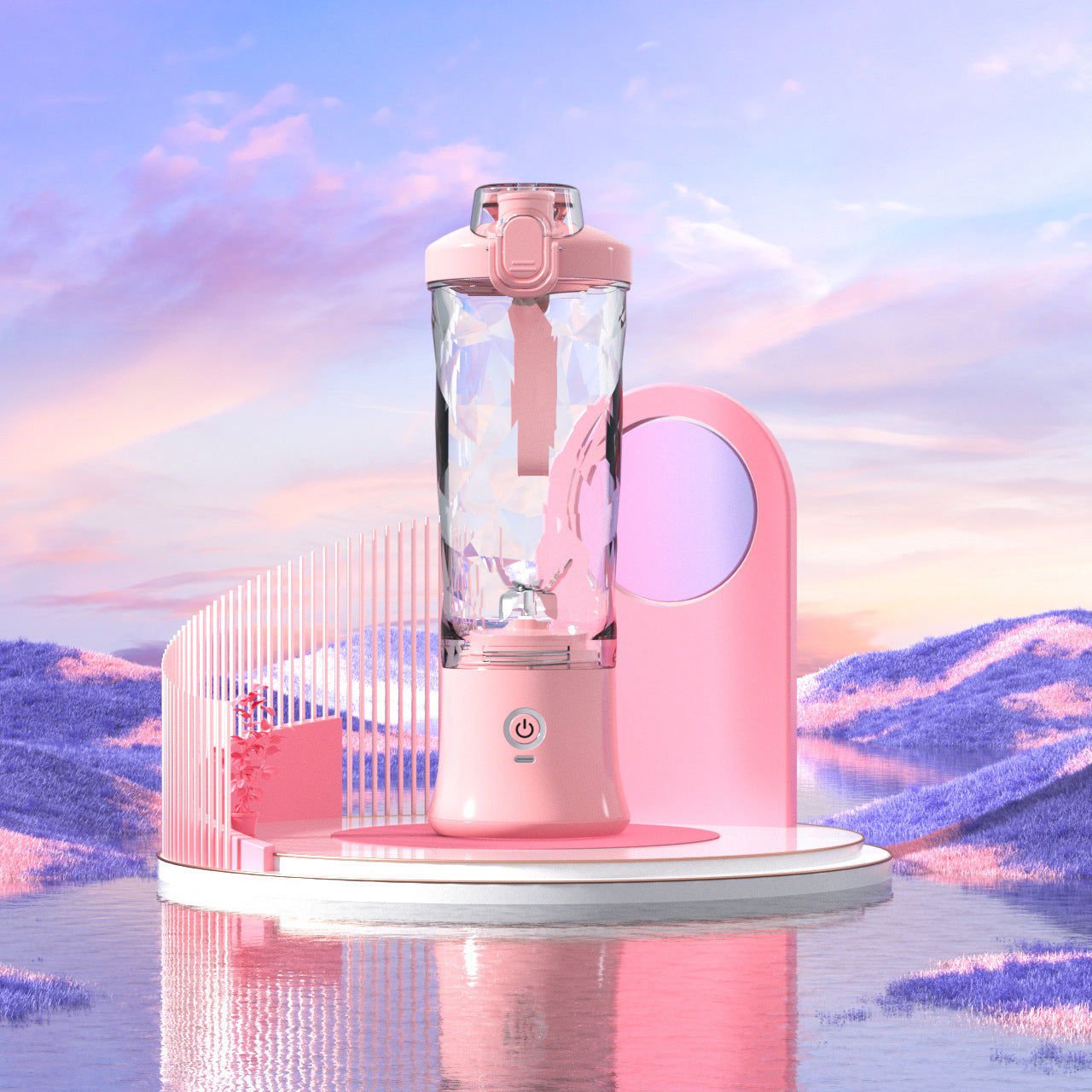 LovelyRLovely Portable Blender Juicer Personal Size Bl LovelyRLovely Portable Personal Size Blender For Shakes And Smoothies With 6 Blade