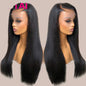 LovelyRLovely Real Human Hair Lace Wig Set Straight Ha 12A13x4 Wig150 / 14inch LovelyRLovely Real Human Hair Straight Black Wig