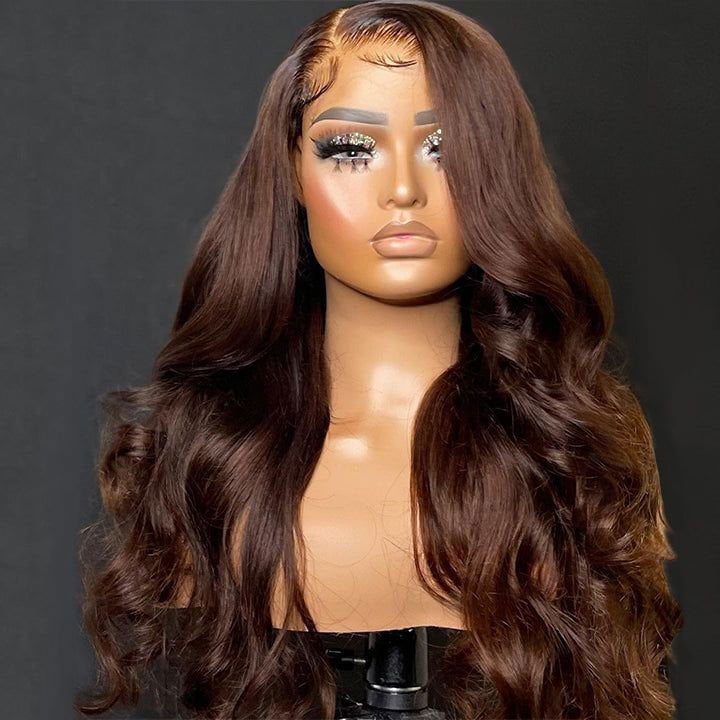 LovelyRLovely Real Human Straight Hair Wig LovelyRLovely Brown Human Hair Wig