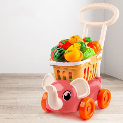 LovelyRLovely Red LovelyRLovely Children's Simulation Fruit Trolley