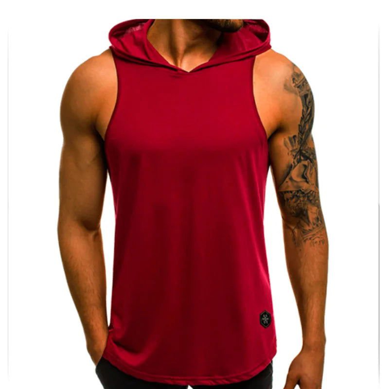 LovelyRLovely Red / M LovelyRLovely  Men's Sleeveless Hoodie