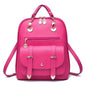 LovelyRLovely Rose Red LovelyRLovely Female PU Leather Dual-Use Backpack