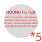 LovelyRLovely Round filter 5pcs LovelyRLovely Smoke Removal Air Purification Ashtray