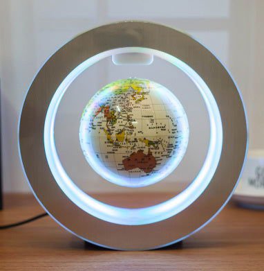 LovelyRLovely Round LED World Map Floating Globe Magne English 1 LovelyRLovely Round LED Floating Magnetic Floating Globe Levitation Light Anti Gravity Magic