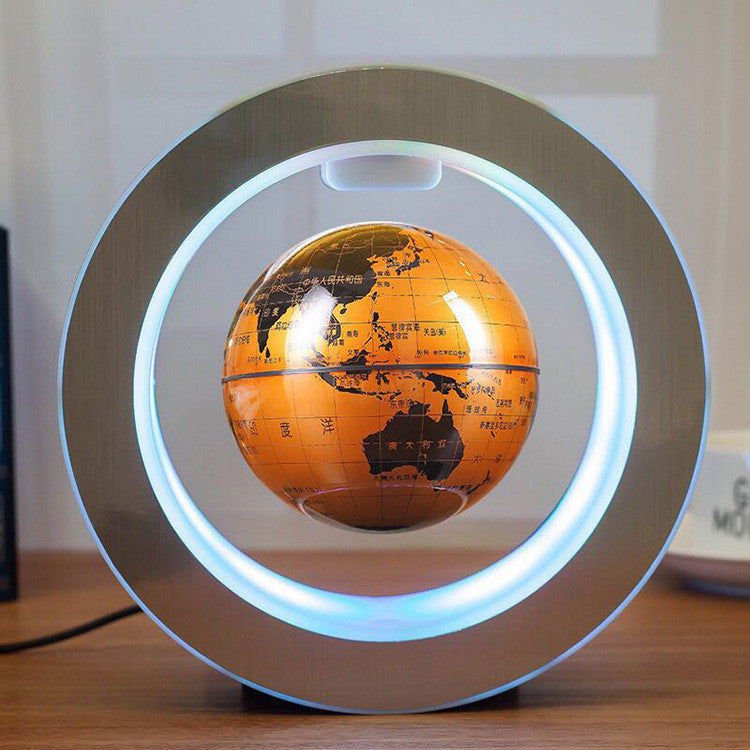 LovelyRLovely Round LED World Map Floating Globe Magne LovelyRLovely Round LED Floating Magnetic Floating Globe Levitation Light Anti Gravity Magic